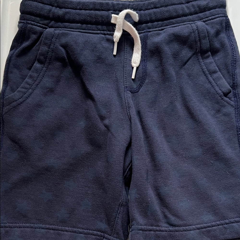 Kids Navy Blue Stars Sweat Shorts